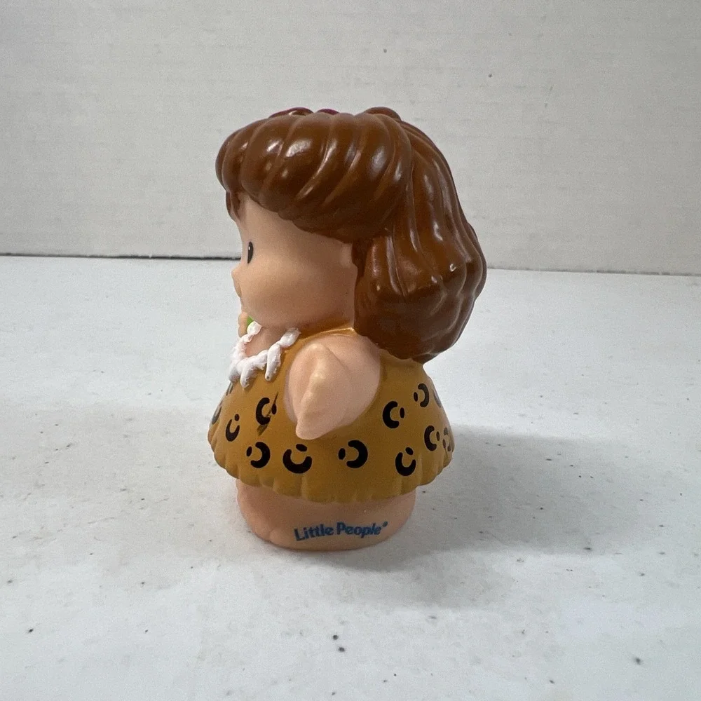 Fisher Price Little People Dinosaur Dinoland Cave Woman Girl Flower Figure